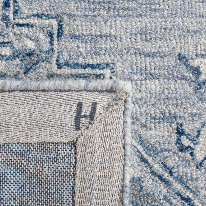 Martha Stewart Micro Loop - MSR3370 - Indoor Hand Woven Area Rugs - Light Blue/Ivory - 5'x8'