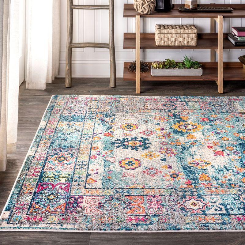 Bohemian FLAIR Boho Vintage Faded Area Rug - JONATHAN Y