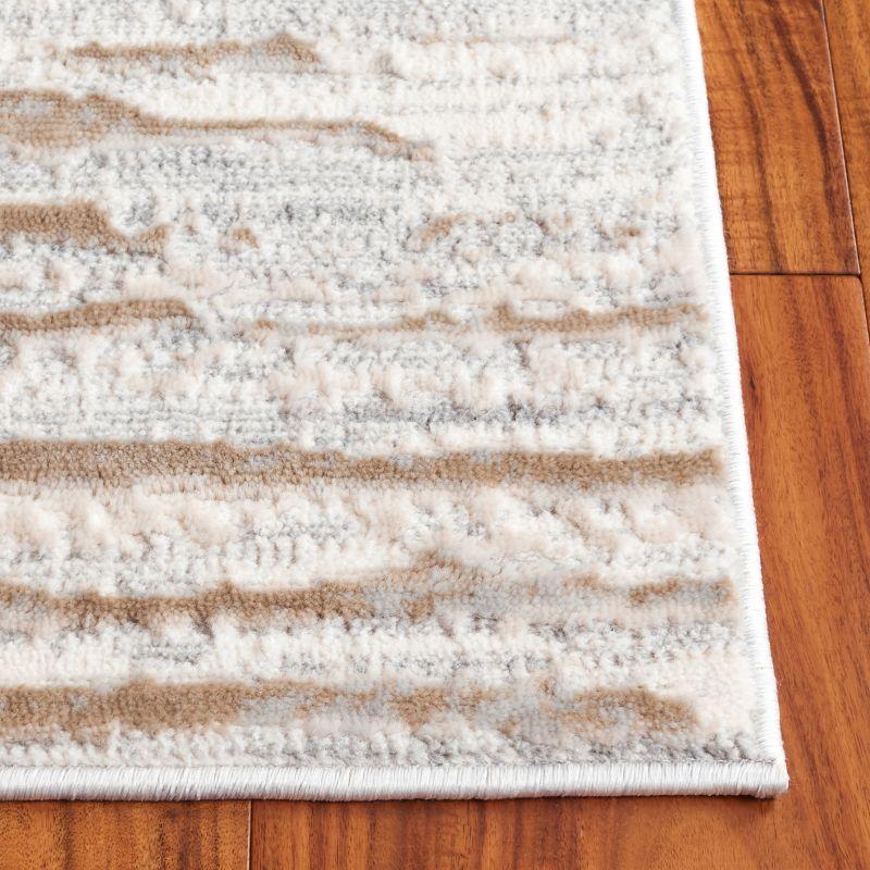 Lagoon LGN518 Power Loomed Area Rug - Grey/Beige - 5'5"x7'7" - Safavieh