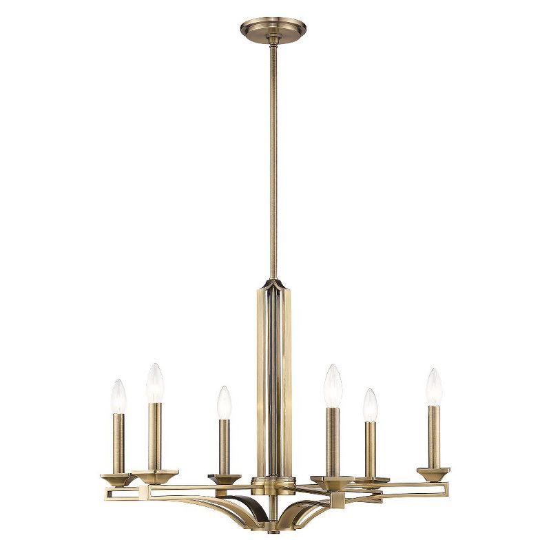 Livex Lighting Trumbull 6 - Light Chandelier in  Antique Brass