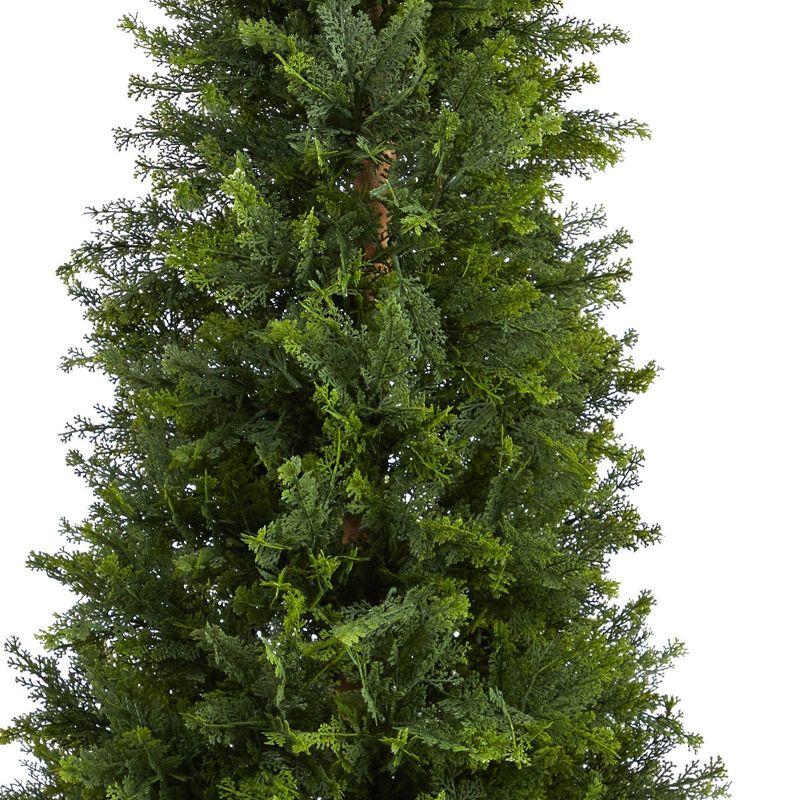 5.5ft. Cypress Cone Topiary Artificial Tree UV Resistant (Indoor/Outdoor)