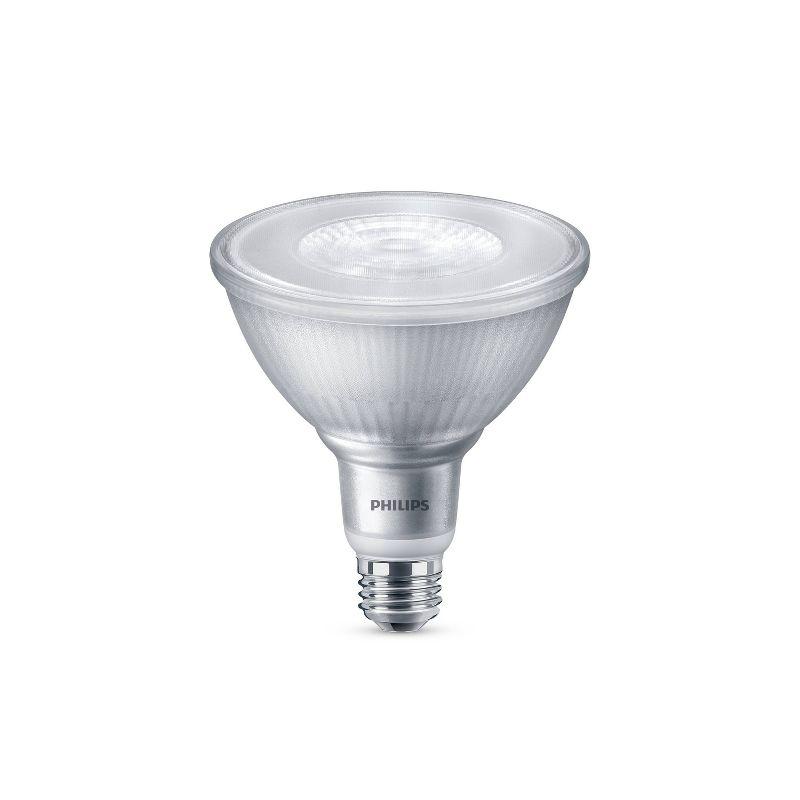 Philips LED 120W Bright White PAR38 1P: Dimmable Outdoor Flood Light Bulb, 120V, Energy Star Certified, 3000K, E26 Base