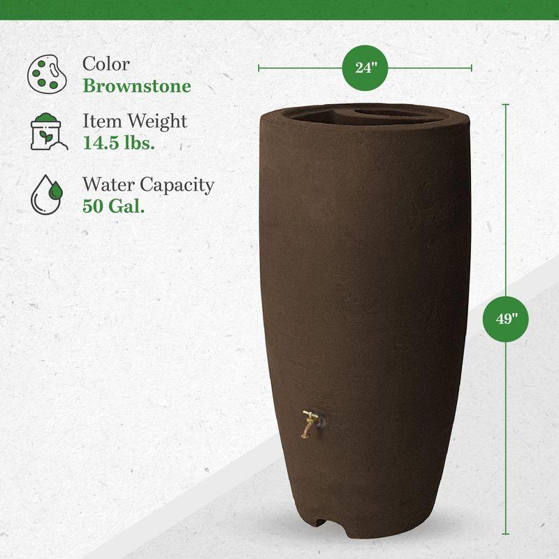 Algreen Athena Plastic Rain Water Collection Drum Barrel