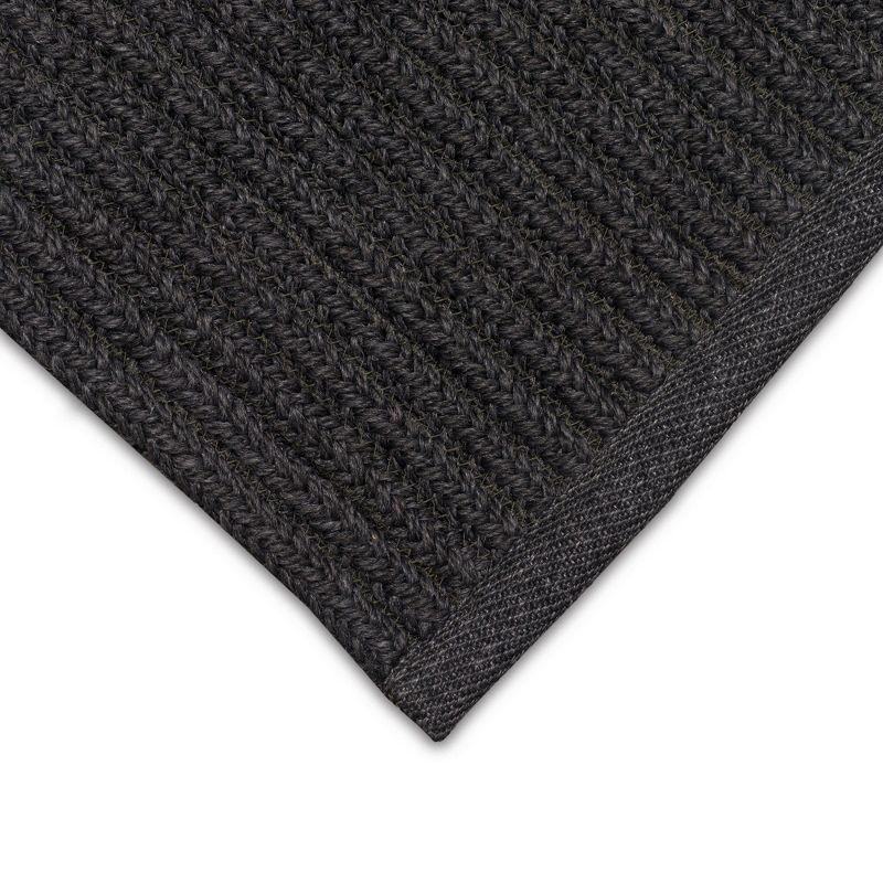 Liora Manne Calais Solid Indoor/Outdoor Rug Charcoal 5' x 7'6"