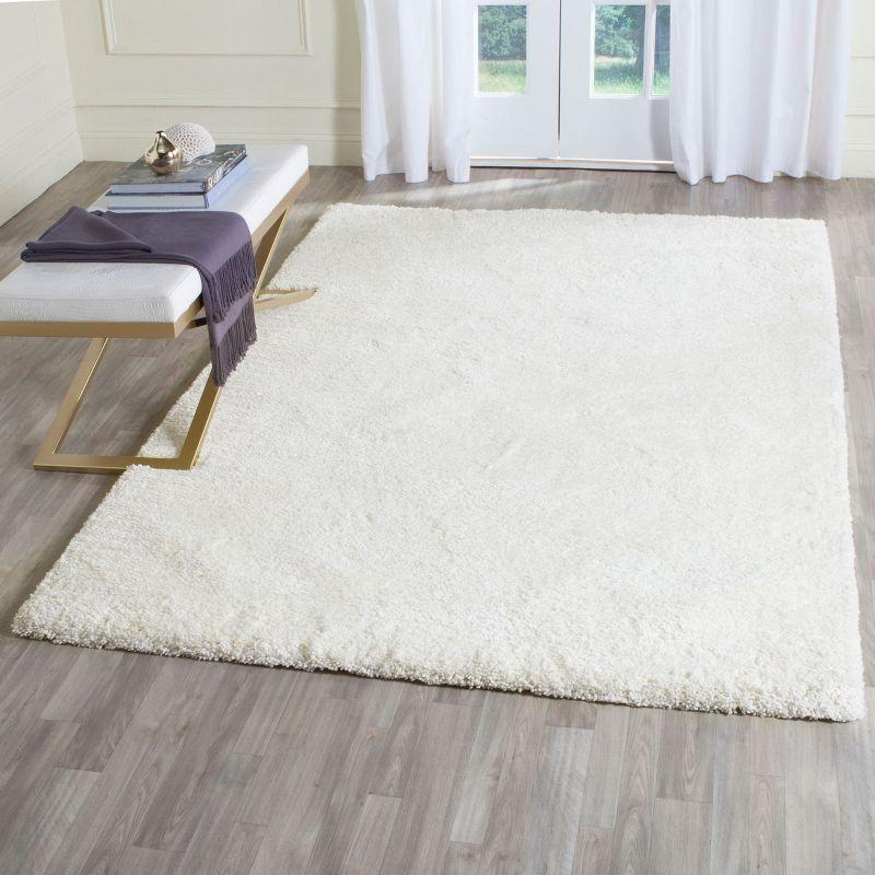 Ultimate Shag SGU211 Hand Tufted Indoor Area Rug - Ivory - 5'x8' - Safavieh.