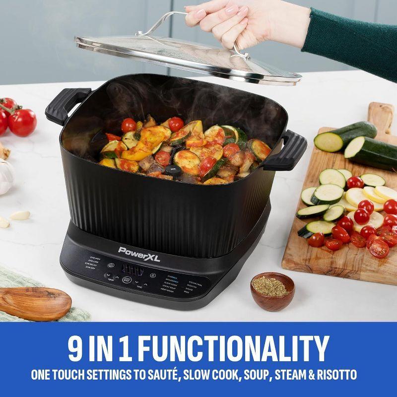 STIRMAX 7.5 Quart Digital Multi-Cooker with Automatic Paddle to Stir and Shred, 9 in 1 programable to Saute, Sear, and Brown Food Before Simmering