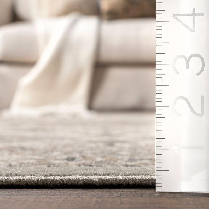 Nuloom 2x3 Becca Tiled Indoor Area Rug, Taupe, Faded Transitional Design, Stain Resistant, Bedroom, Living Room, Kitchen