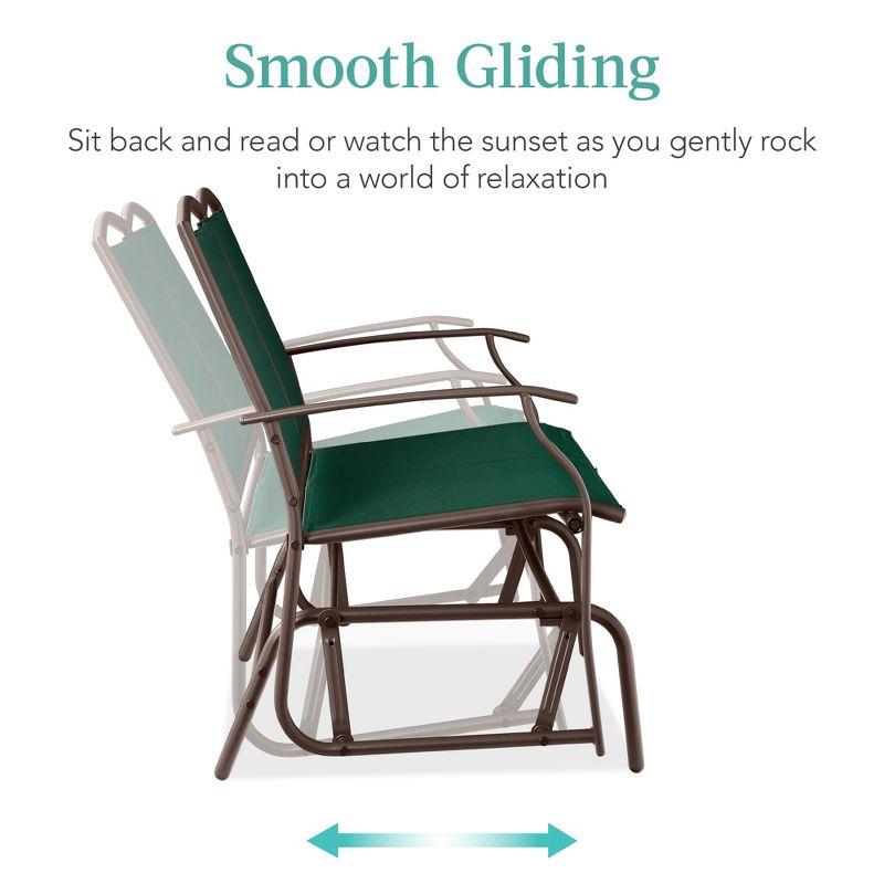 Winston Porter Nethuki Metal Outdoor Glider