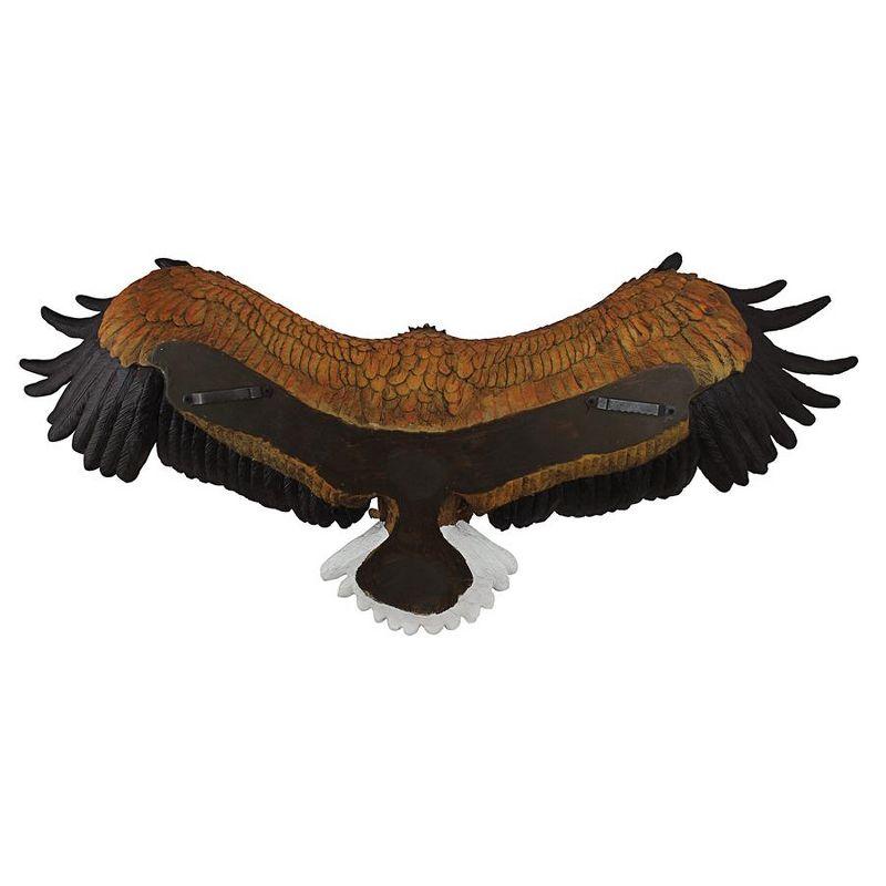 Design Toscano Freedom's Pride American Eagle Wall Sculpture - Large, Multicolored