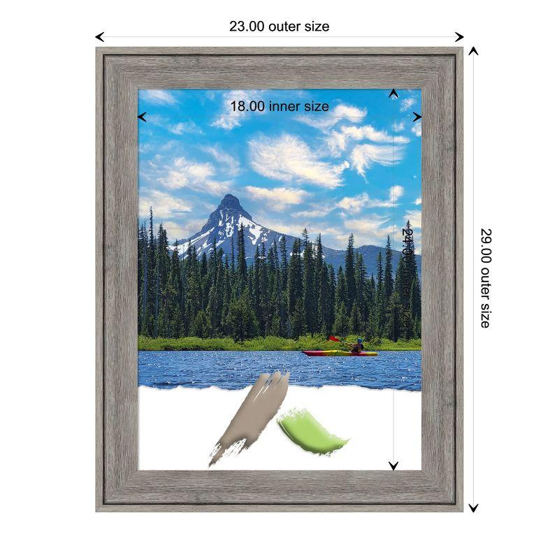 Amanti Art Regis Barnwood Grey Wood Picture Frame