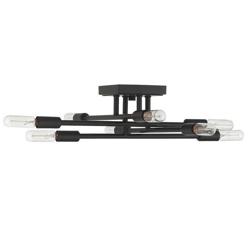 Savoy House Lyrique 8 - Light Semi-Flush Mount in  Matte Black