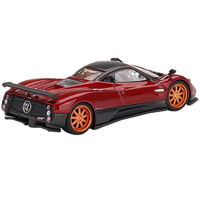 Pagani Zonda F Rosso Dubai Red Metallic with Black Top Limited Ed to 3000 pcs 1/64 Diecast Model Car by Mini GT