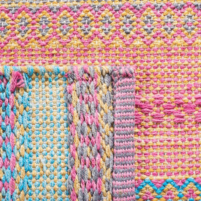 Montauk MTK851 Hand Woven Area Rug - Blue/Pink - 5'x8' - Safavieh.