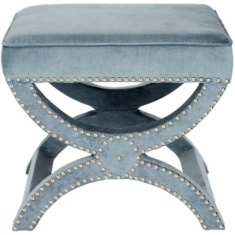 Mystic Ottoman with Silver Nail Heads  - Safavieh