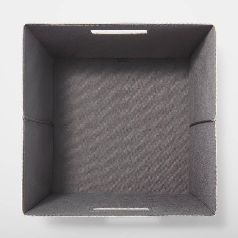 13" x 13" Fabric Bin Woven Yarn Dye Light Taupe - Brightroom™: 13 Inch Cube Storage System, Decorative Storage Bins