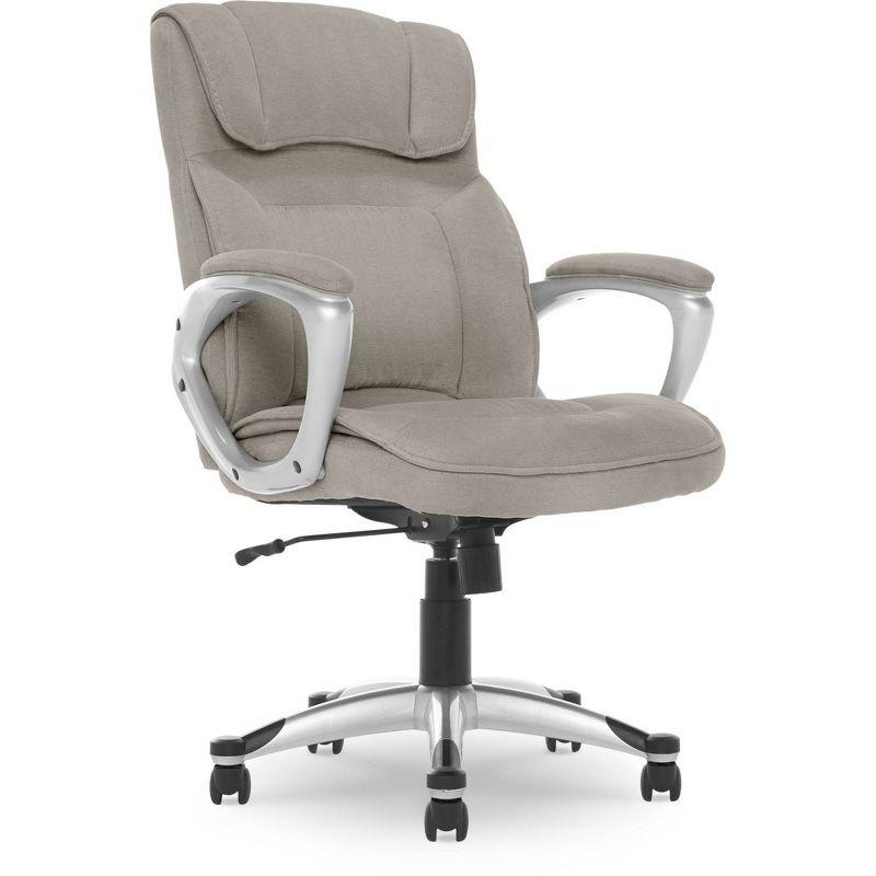 Serta Hannah Executive Ergonomic Office Chair with Lumbar Support and Pillowed Headrest