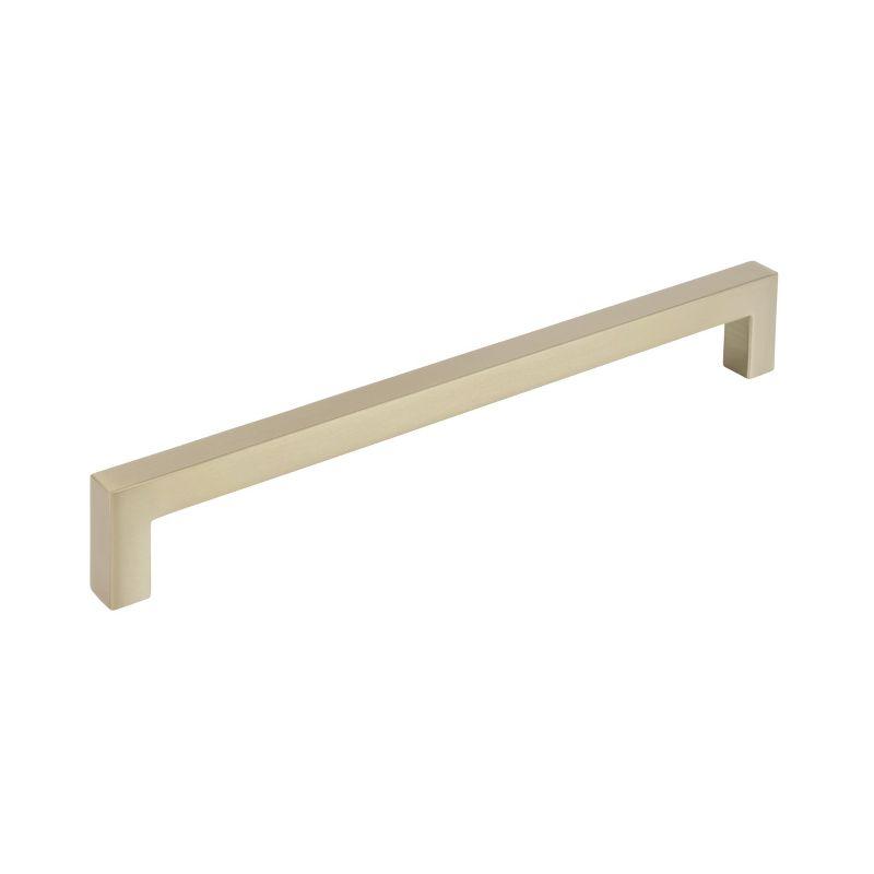 Monument 7-9/16 inch (192mm) Center-to-Center Polished Nickel Cabinet Pull