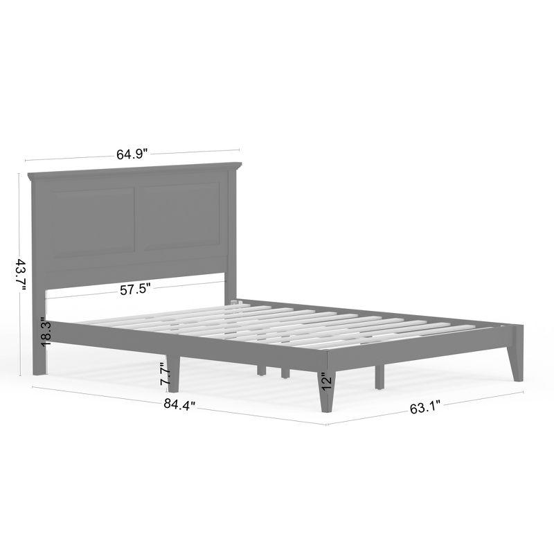 Glenwillow Home Cottage Style Solid Wood Platform Bed