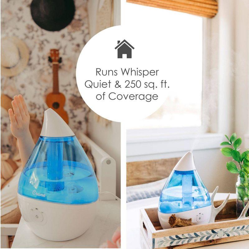 Crane Droplet Ultrasonic Cool Mist Humidifier - 0.5gal