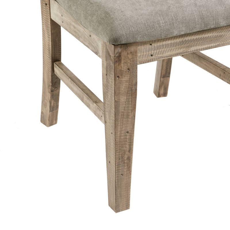 Set of 2 Oliver Dining Side Chair Natural/Gray