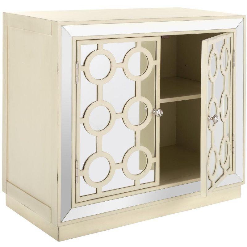 Kaia 2 Door Chest - CHS6404 - Antique Beige/Mirror - Safavieh