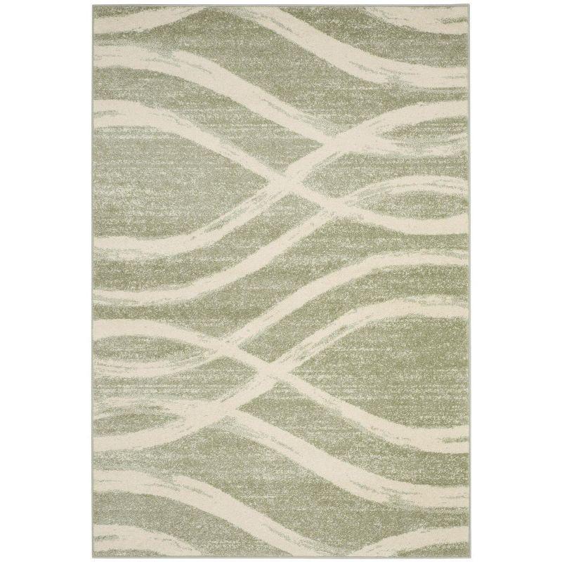 Adirondack ADR125 Machine Made Indoor Area Rug - Sage/Cream - 6'x9' - Safavieh