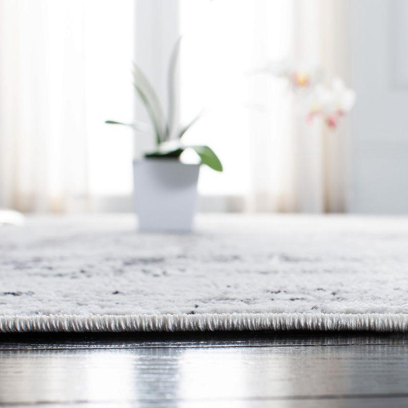 Amelia ALA700 Power Loomed Area Rug - Ivory/Grey - 6'7"x6'7" - Safavieh.