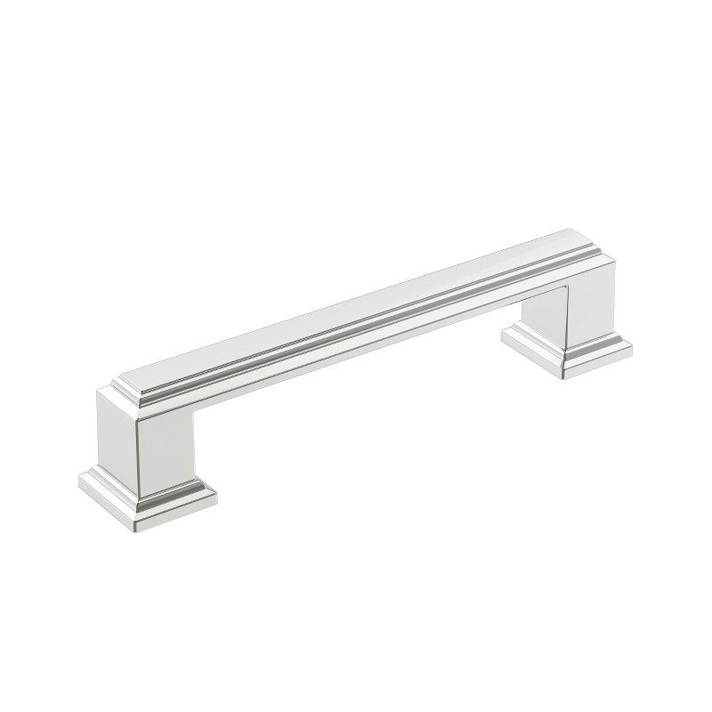 Polished Chrome Traditional Bar Cabinet Pull with Mounting Hardware