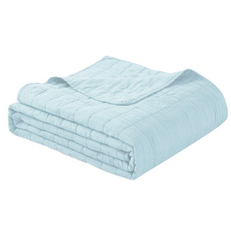 Swift Home Ultra Soft Crinkle Washed Microfiber 3-Piece Quilt Set