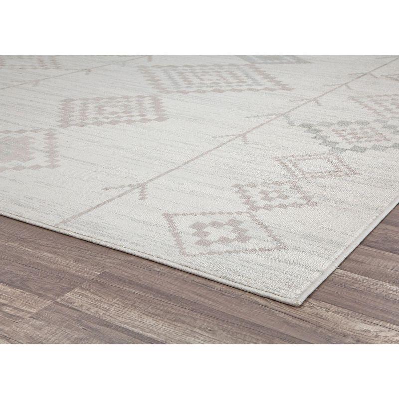 Bodrum Tribal Native Cream Area Rug