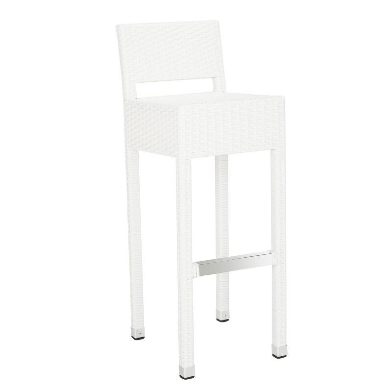 Landry Barstool - Indoor/Outdoor - FOX5212 - White - Safavieh