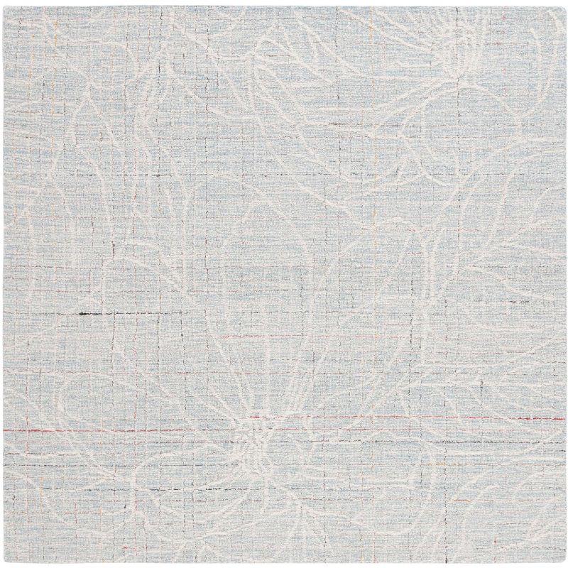 Metro MET881 Hand Tufted Indoor Area Rug - Blue/Ivory - 6'x6' - Safavieh