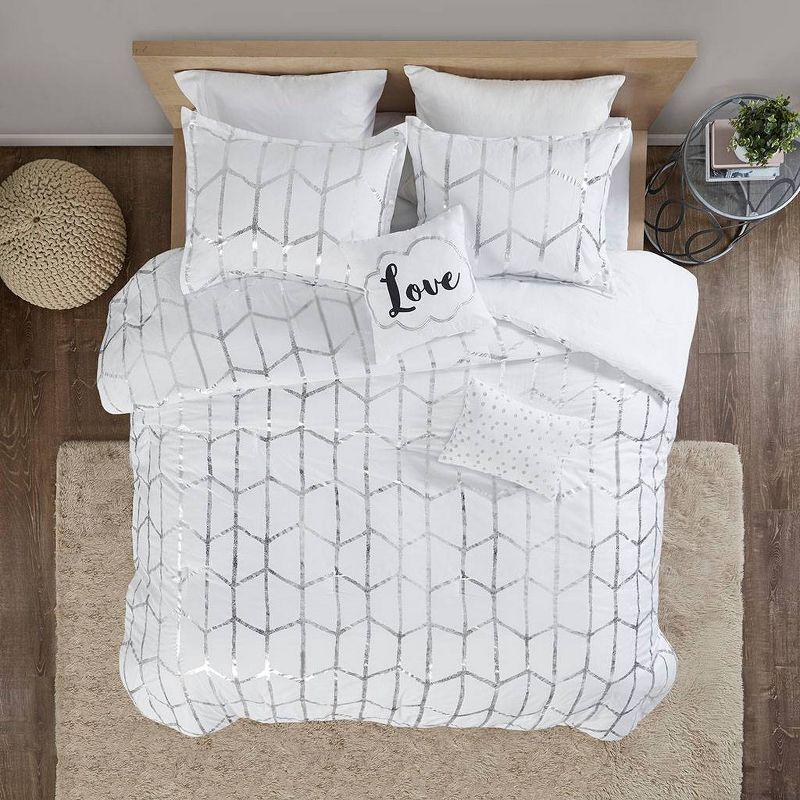 Arielle Metallic Printed Comforter Set