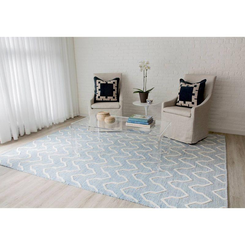 Langdon Prince Hand Woven Wool Area Rug Blue - Erin Gates by Momeni