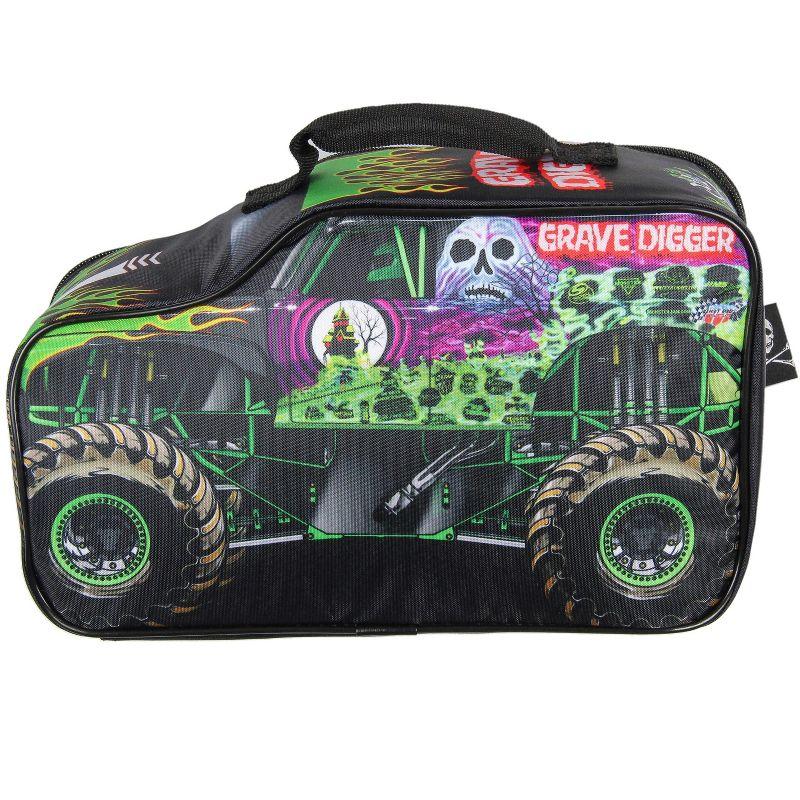 Monster Jam Lunch Box Grave Digger Truck Shaped Insulated Big Lunch Bag for Work Travel