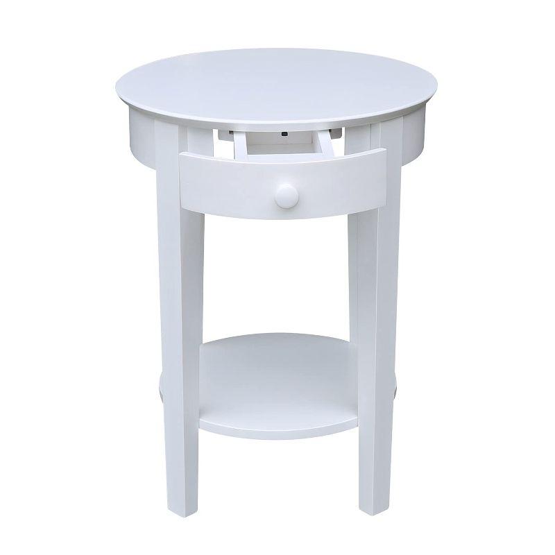International Concepts Phillips Accent Table with Drawer