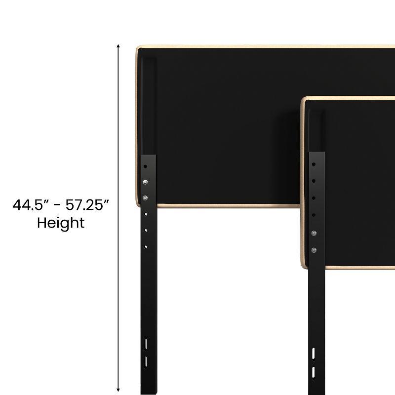 Flash Furniture Paxton Queen Channel Stitched Fabric Upholstered Headboard, Adjustable Height from 44.5" to 57.25" - Cream