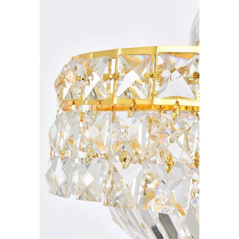 Elegant Lighting Tranquil 6 light Gold Pendant Clear Royal Cut Crystal