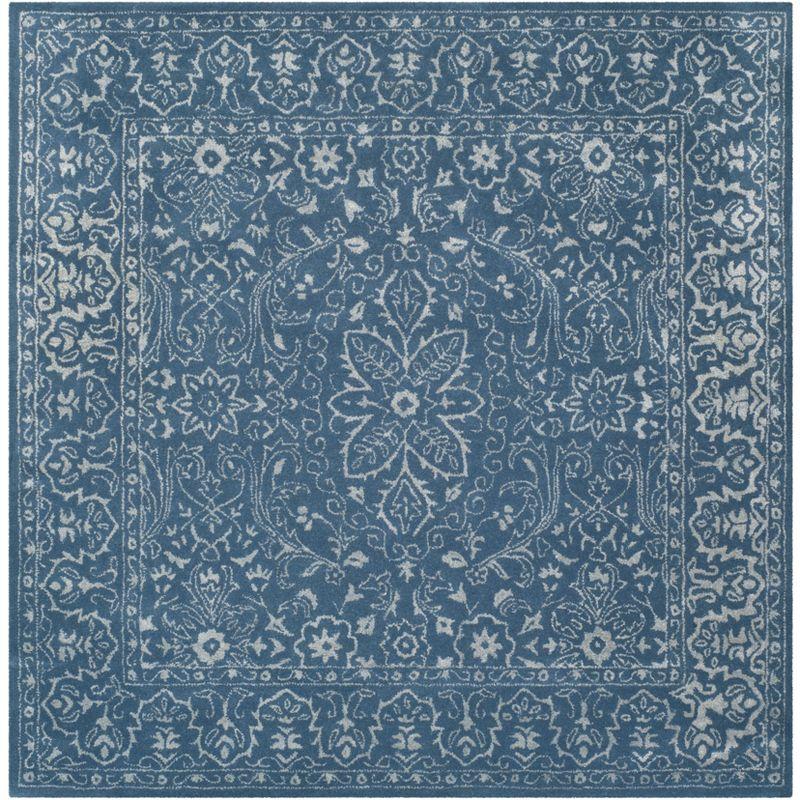 Glamour GLM516 Hand Tufted Area Rug - Grey/Blue - 6'x6' - Safavieh.