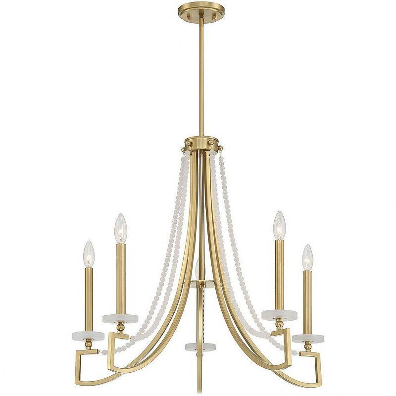 Helen 5-Light Chandelier in Warm Brass