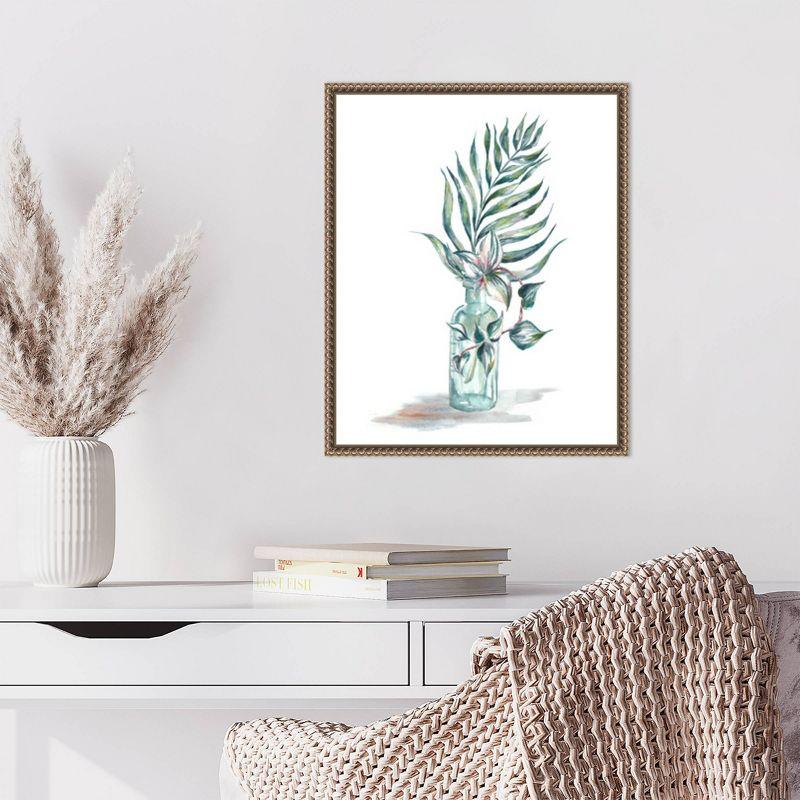 Amanti Art Island Tropics Frond in Bottle I by Tre Sorelle Studios Framed Wall Art Print