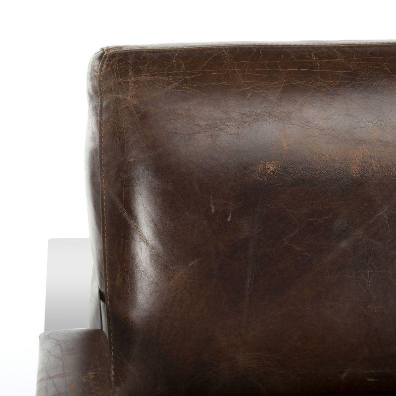 Parkgate Occassional Chair - KNT5010A - Brown/Silver - Safavieh Couture