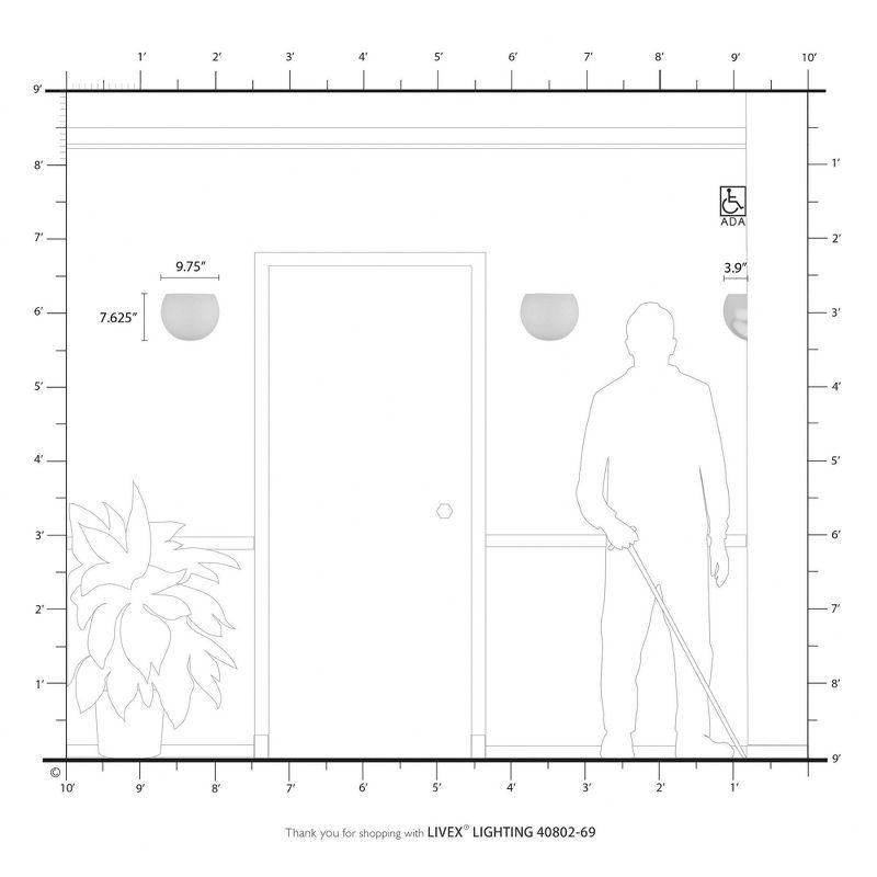Livex Lighting Piedmont 1 - Light Wall Light in  Shiny White