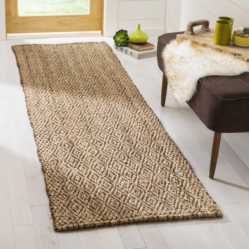Natural Fiber NF183 Hand Woven Indoor Runner Rug - Natural/Brown - 2'3"x8' - Safavieh.