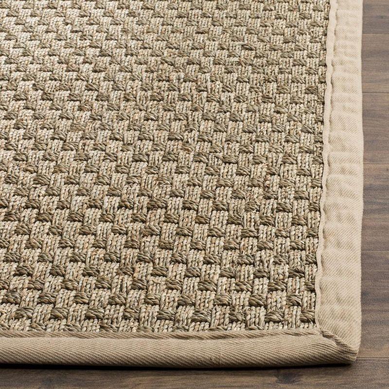 Handwoven Natural Beige Cotton & Synthetic 2'6" x 4' Area Rug