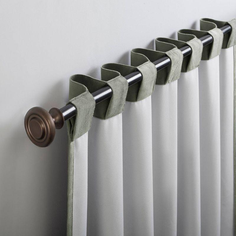 Sun Zero Velvet Noise Reducing Thermal Extreme 100% Blackout Back Tab Curtain Panel