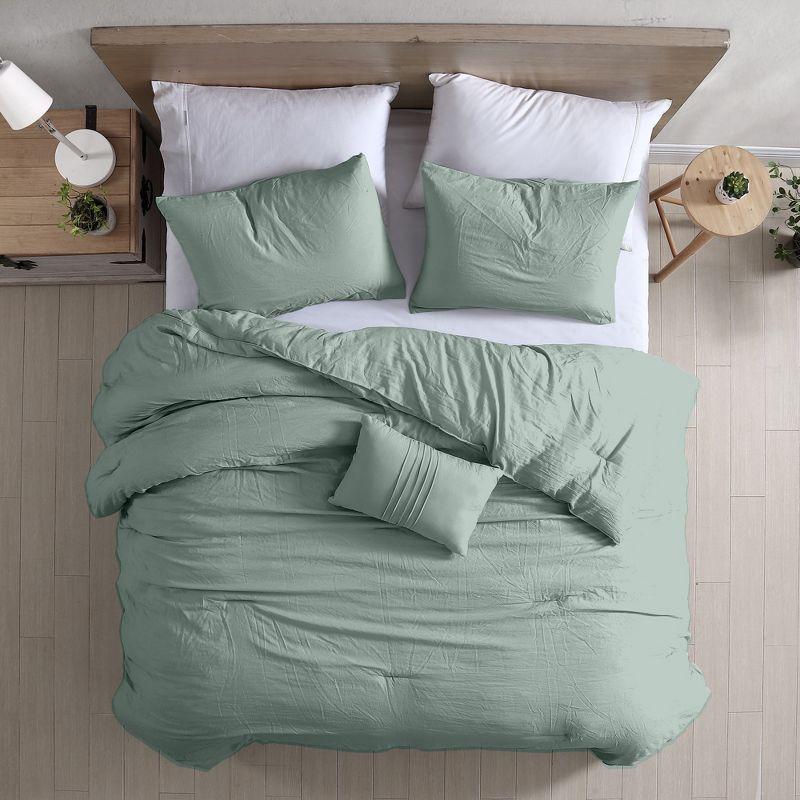 Modern Threads 4-Piece Garment-Washed Comforter Set.