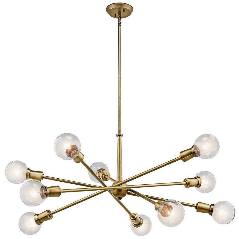 Kichler Lighting Armstrong 10 - Light Chandelier in  Natural Brass