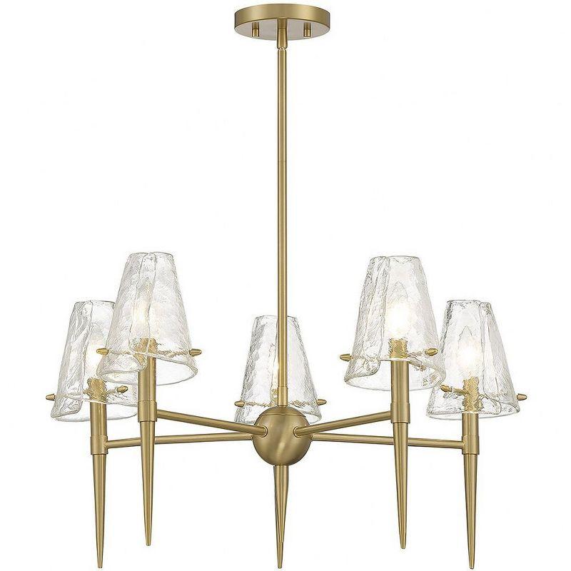 Savoy House Shellbourne 5 - Light Chandelier in  Warm Brass