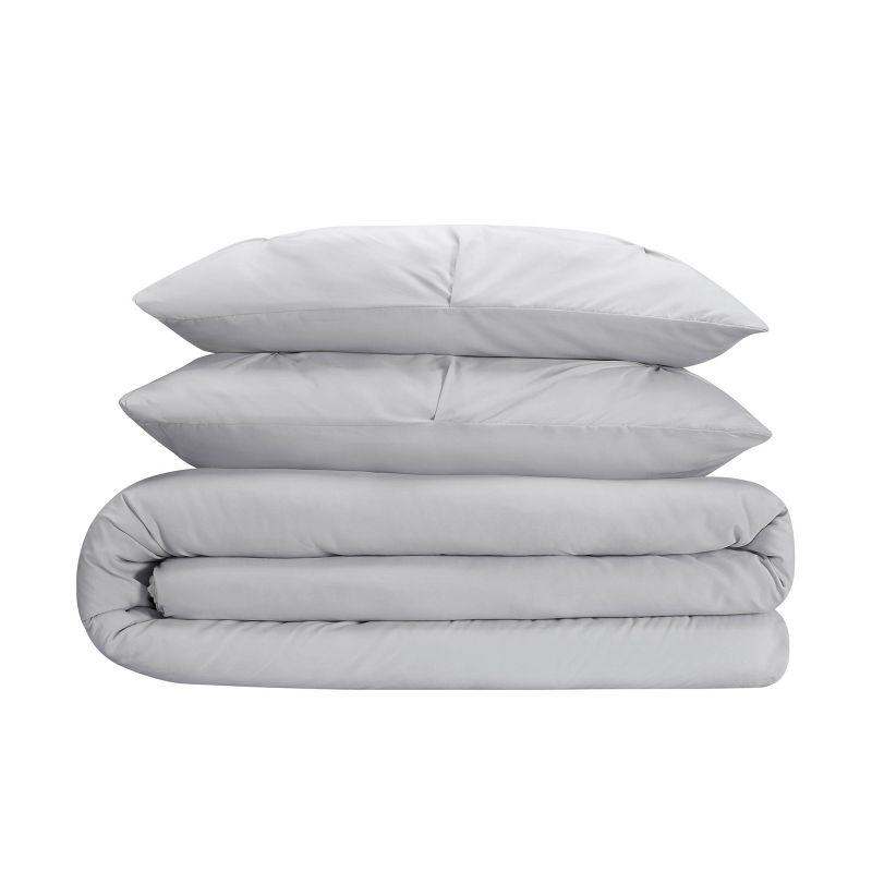 Serta Simply Clean Microfiber 3 Piece Duvet Cover Set